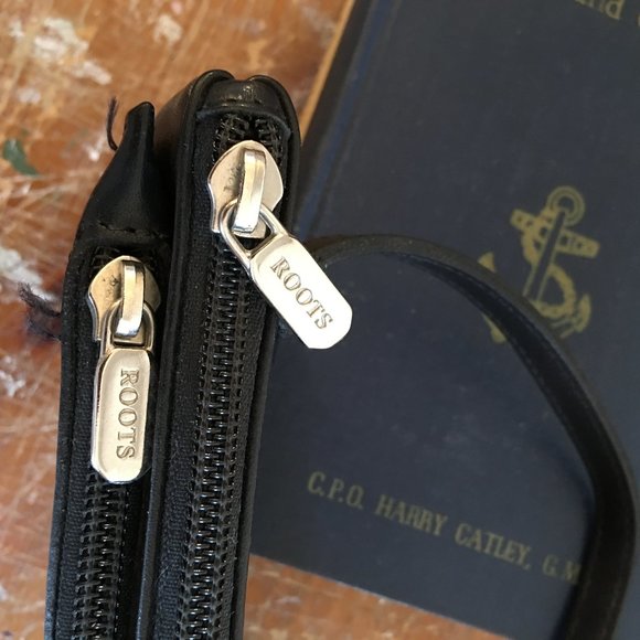 Vintage Roots Leather Mini Crossbody Bag, Black - Picture 6 of 8